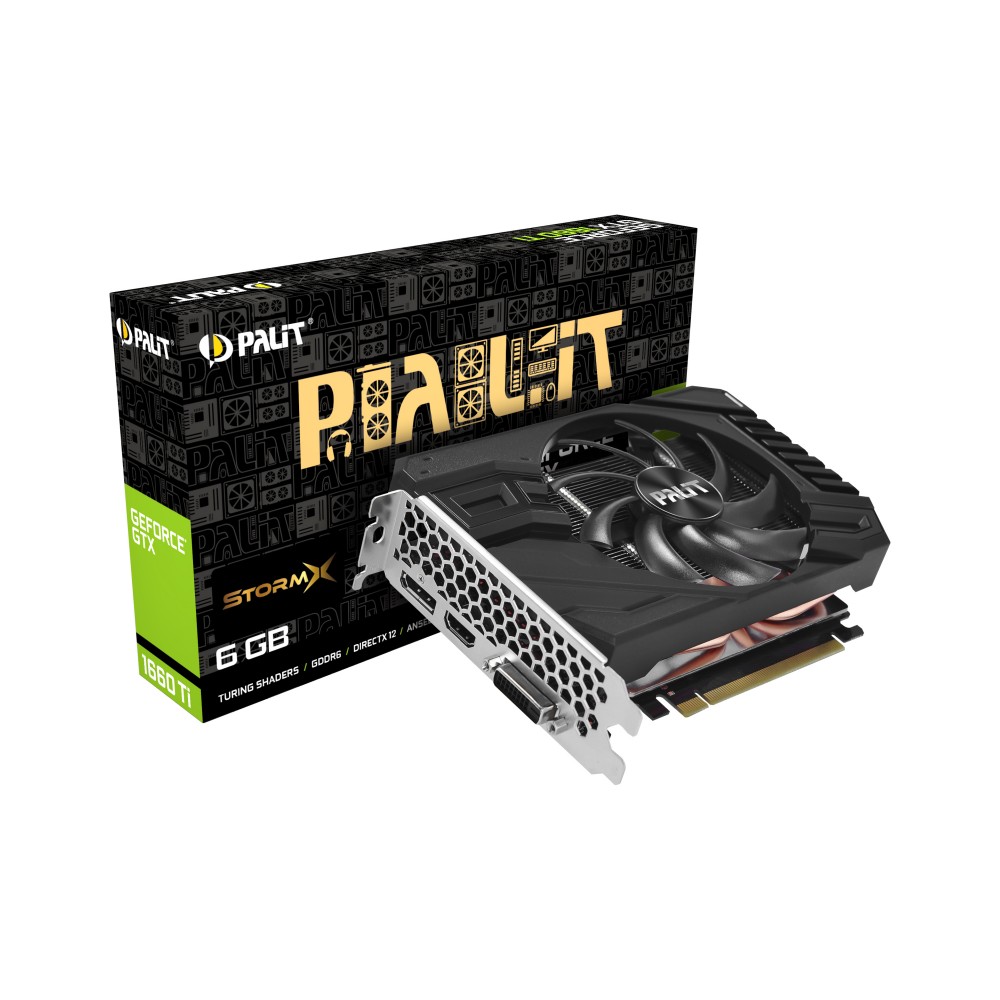 GTX 1660Ti 6GB Palit StormX - Dual Slot - 1Fan - kosatec.de