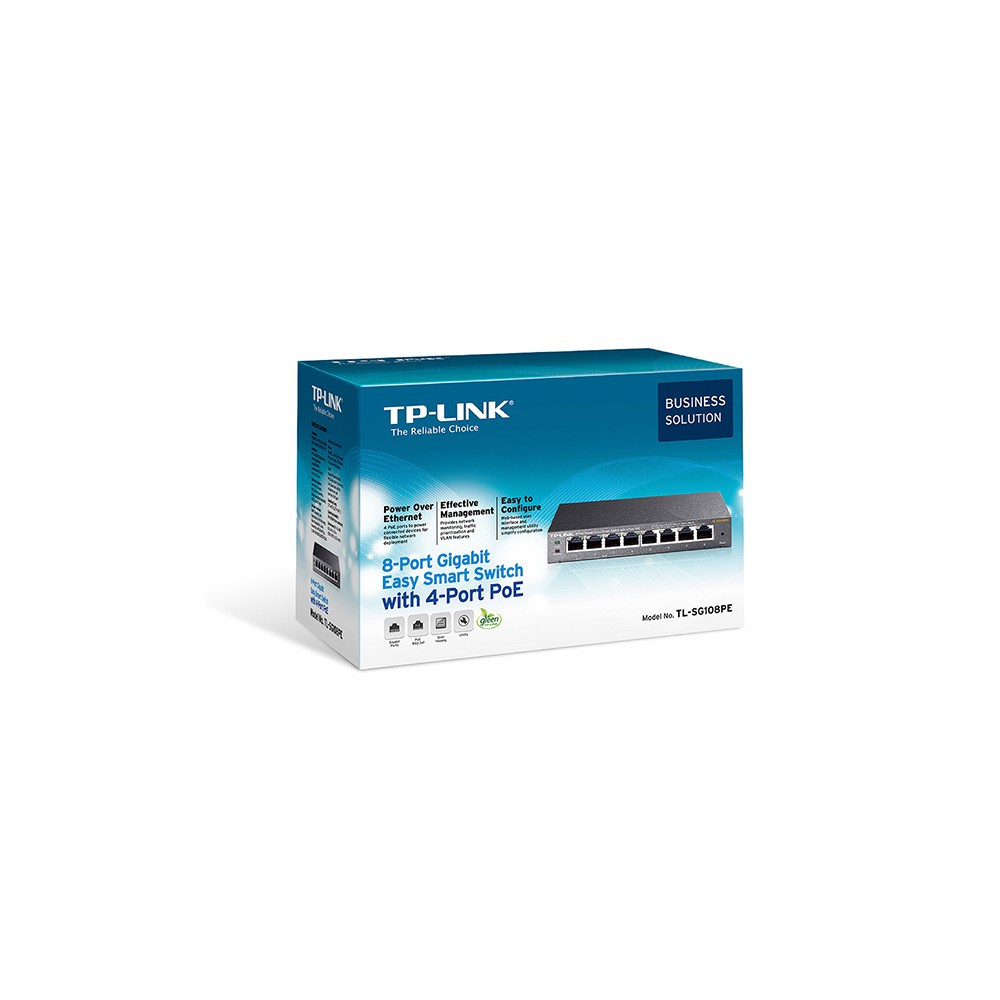 TPLINK TLSG108PE Metall 4x POE kosatec.de